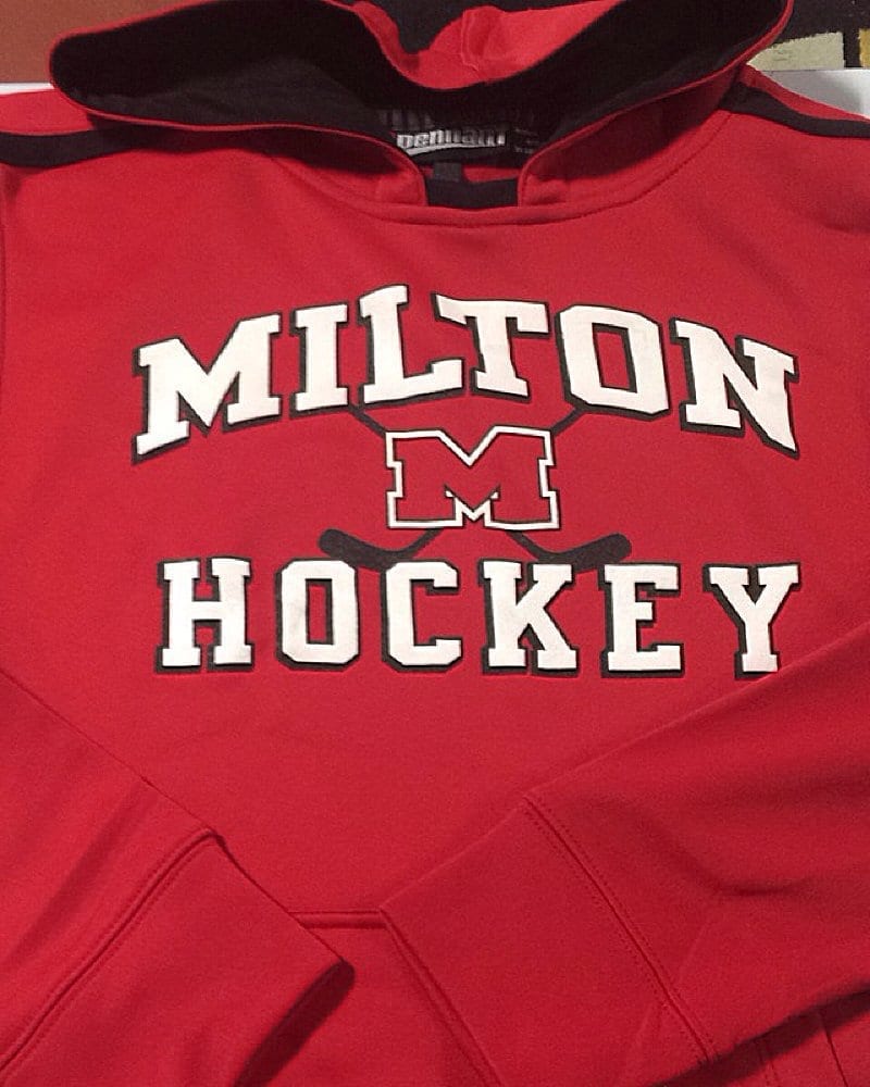 New Milton Youth Hockey dri-fit hoodie! Be sure to catch us at Ulin ...