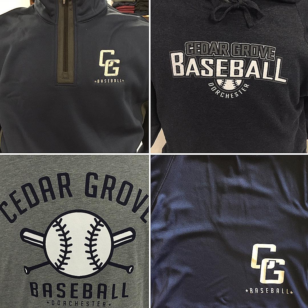 NEW Cedar Grove baseball apparel is now available to purchase online at Beantownathleticscom Available are 14 zips hoodies t shirts and shortsBe sure to order ASAP to get the online SALE price