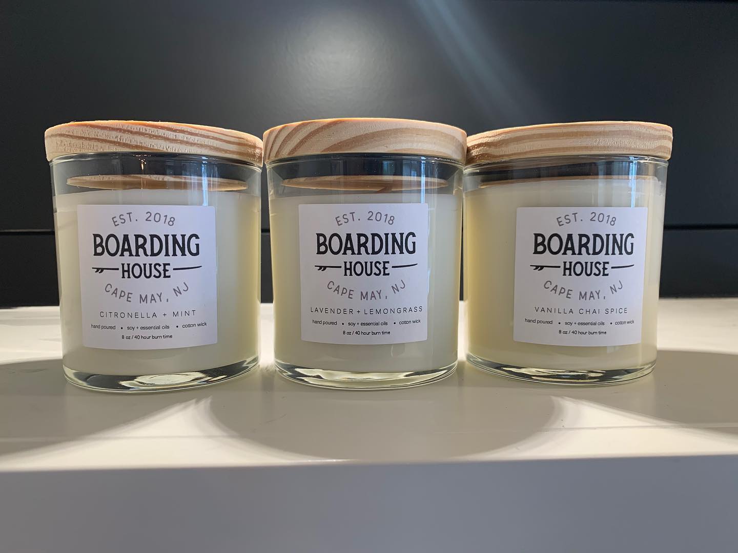 **UPDATE** This giveaway is now closed. Thanks so much to all who participated! Stay tuned for our next giveaway, coming soon!
.
️ SPRING GIVEAWAY!  One lucky winner will receive our best-selling Boarding House candle ?(handcrafted by our friends at Shore Soaps). You get to choose from one of our fabulous scents: Lavender Lemongrass, Citronella Mint, OR Vanilla Chai Spice.
.
To enter:
.
LIKE this photo.
FOLLOW @boardinghousecapemay (if you haven’t already!)
TAG a friend (each tag counts as an entry).
COMMENT to tell us what you’ll do first on your next visit to Cape May!
BONUS: Share this post to your story and tag @boardinghousecapemay!
.
This giveaway will end on 5/29/2020. The winner will be randomly selected and announced on 5/30/2020.
.
You must be 18 years of age or older to enter. This giveaway is not affiliated with Instagram. US residents only.
.
.
.
.
.
.
.
.
.
.
.