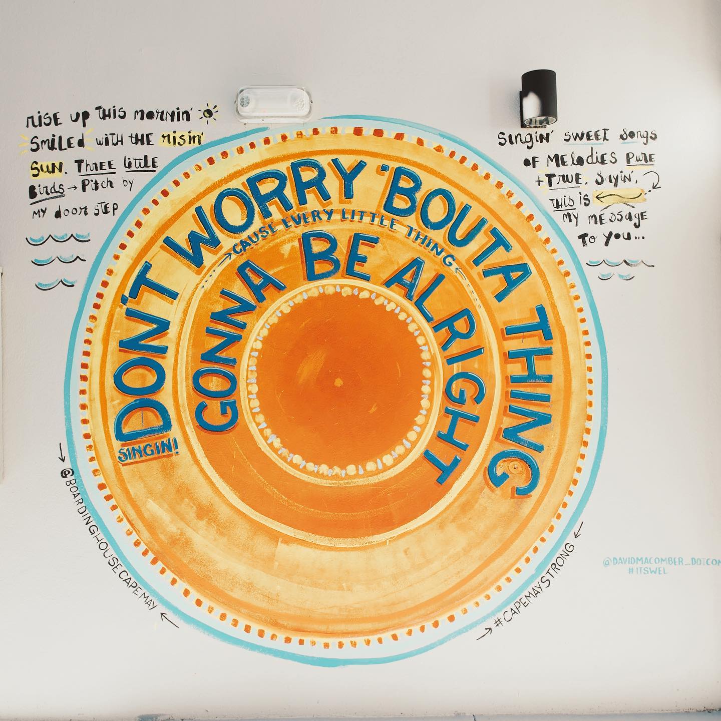 Three little birds  / / Pitch by my doorstep / / Singin' sweet songs  / / Of melodies pure and true / / Sayin': “This is my message to you-ou-ou" ️Every little thing is gonna be alright. We open in three days!
.
.
.